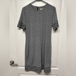 Michael Kors Animal Print Short Sleeve Dress Medium